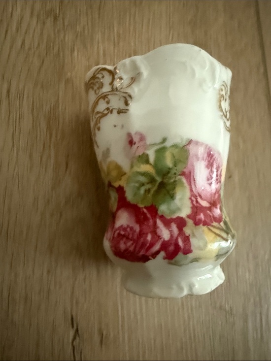 Other - Vintage Victorian hand painted toothpick holder 4” tall